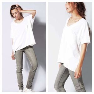 Skargorn #61 short sleeve Tee, milk wash. Size L.